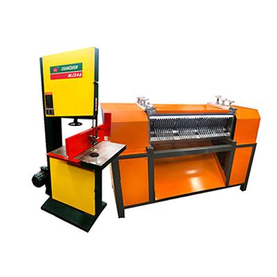 Copper Aluminum Radiator Cutter and Separator Sold to INDIA