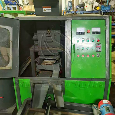 Copper wire recycling machine sent to America client