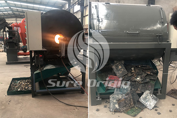 PCB electronic components dismantling machine sent to Guangxi, China